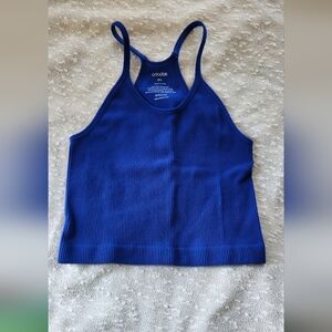 Adidas Women's Vibrant Blue Crop Top